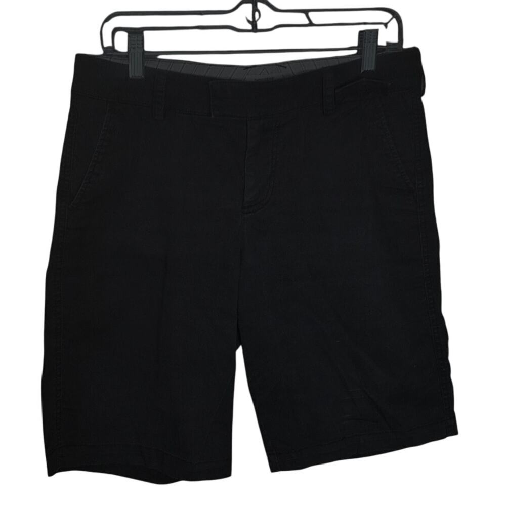 Dockers' Women 8 Black Cotton "Curvy" Mid Rise Stretch Uniform Chino Shorts